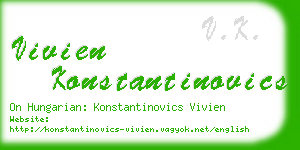 vivien konstantinovics business card